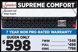 Surplus Furniture Supreme Comfort Queen Mattress offer