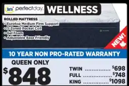 Surplus Furniture Wellness Queen Mattress offer