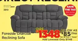 Surplus Furniture Foreside Charcoal Motion Sofa offer