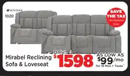 Surplus Furniture Maribel Iron Reclining Sofa & Loveseat Set offer