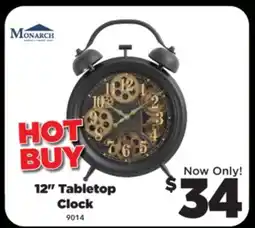 Surplus Furniture 12 Tabletop Clock offer
