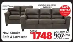 Surplus Furniture Navi Smoke Sofa/Loveseat Set offer