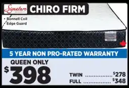 Surplus Furniture Chiro Firm Queen Mattress offer