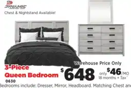 Surplus Furniture Aurora Oak 3-Piece Queen Bedroom Set offer