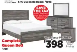 Surplus Furniture Bronyan Gray Queen Panel Bed offer