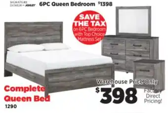 Surplus Furniture Bronyan Gray Queen Panel Bed offer