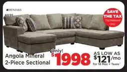 Surplus Furniture Angola Mineral 2Pc Sectional offer