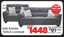 Surplus Furniture Galt Granite Sofa and Loveseat Set offer