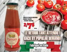 Marches Tau TAU COULIS DE TOMATES BIOLOGIQUE offer