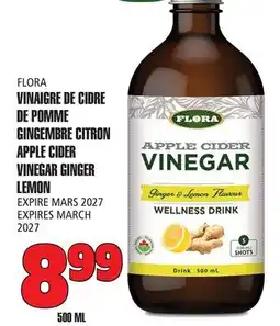 Marches Tau FLORA VINAIGRE DE CIDRE DE POMME GINGEMBRE CITRON offer