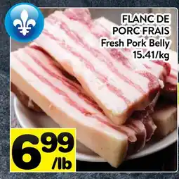 Supermarché PA FLANC DE PORC FRAIS | Fresh Pork Belly offer