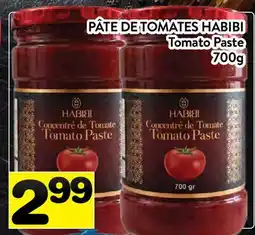 Supermarché PA PÂTE DE TOMATES HABIBI | Tomato Paste offer