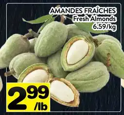 Supermarché PA AMANDES FRAÎCHES | Fresh Almonds offer