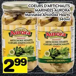 Supermarché PA COEURS D'ARTICHAUTS MARINÉES AURORA | Marinated Artichoke Hearts offer
