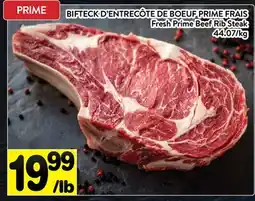 Supermarché PA BIFTECK D'ENTRECÔTE DE BOEUF PRIME FRAIS | Fresh Prime Beef Rib Steak offer