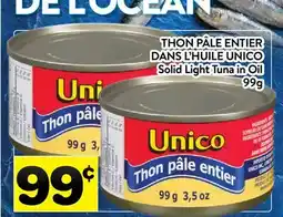 Supermarché PA DE L'OCÉAN THON PÂLE ENTIER | Solid Light Tuna in Oil offer