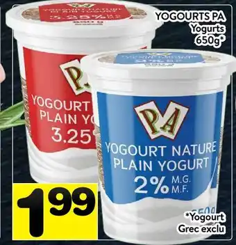 Supermarché PA YOGOURTS PA | Yogurts offer