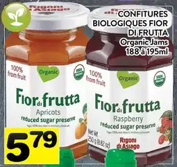 Supermarché PA CONFITURES BIOLOGIQUES FIOR DI FRUTTA | Organic Jams offer