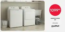 Meubles RD Washer & Dryer Set, Top-Load - MTX-MTW offer