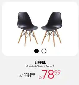 Meubles RD Eiffel - Moulded Chairs (Set of 2) - Black offer