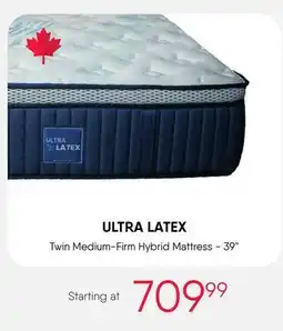 Meubles RD ULTRA LATEX Twin Medium-Firm Hybrid Mattress - 39 offer