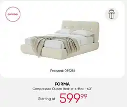 Meubles RD FORMA Compressed Queen Bed-in-a-Box - 60 offer