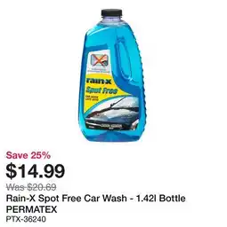 Bumper to Bumper Rain-X Spot Free Car Wash - 1.42l Bottle offer