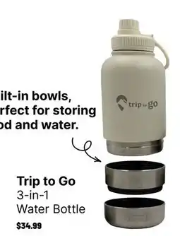 Ren’s Pets Depot Trip to Go 3‑in‑1 Water Bottle offer