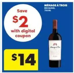 Real Canadian Liquorstore Ménage à Trois Red Blend offer