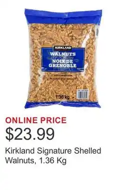 Costco Kirkland Signature Shelled Walnuts offer