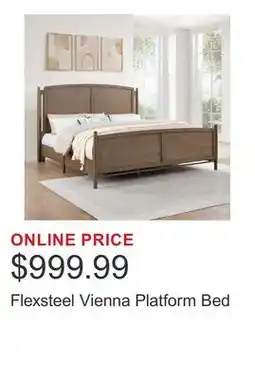 Costco Flexsteel Vienna Platform Bed offer