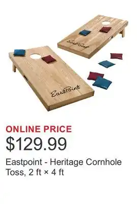 Costco Eastpoint - Heritage Cornhole Toss, 2 ft × 4 ft offer
