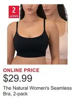 Costco The Natural Women's Seamless Bra, 2-pack offer