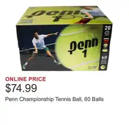 Costco Penn Championship Tennis Ball, 60 Balls offer