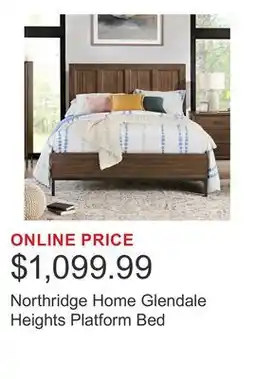 Costco Northridge Home Glendale Heights Platform Bed offer