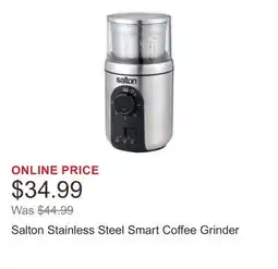 Costco Salton Stainless Steel Smart Coffee Grinder offer
