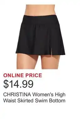 Costco CHRISTINA Women's High Waist Skirted Swim Bottom offer