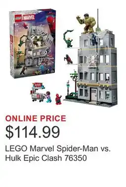 Costco LEGO Marvel Spider-Man vs. Hulk Epic Clash 76350 offer