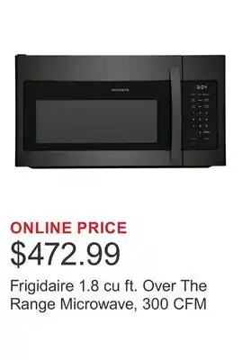 Costco Frigidaire 1.8 cu ft. Over The Range Microwave, 300 CFM offer