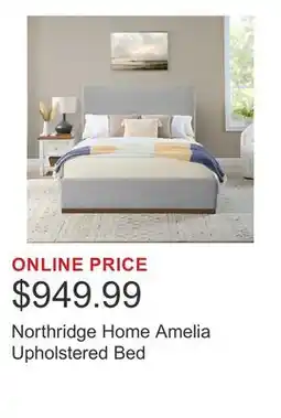 Costco Northridge Home Amelia Upholstered Bed offer