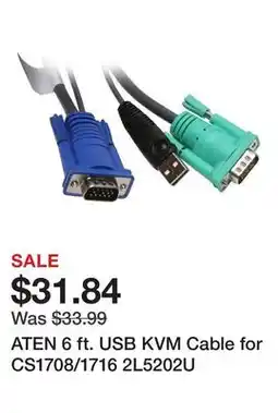 Newegg ATEN 6 ft. USB KVM Cable for CS1708/1716 2L5202U offer