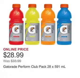 Costco Gatorade Perform Club offer