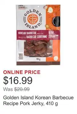 Costco Golden Island Korean Barbecue Recipe Pork Jerky offer