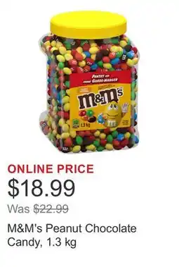 Costco M&M's Peanut Chocolate Candy offer