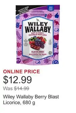 Costco Wiley Wallaby Berry Blast Licorice offer