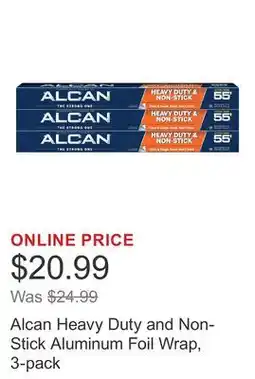 Costco Alcan Heavy Duty and Non-Stick Aluminum Foil Wrap, 3-pack offer
