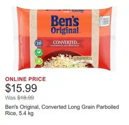 Costco Ben's Original, Converted Long Grain Parboiled Rice offer