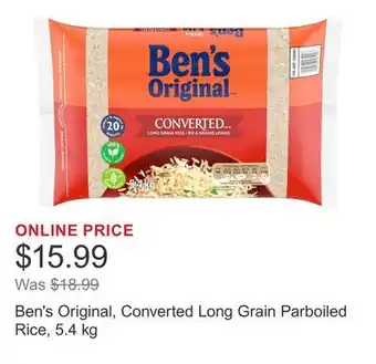 Costco Ben's Original, Converted Long Grain Parboiled Rice offer