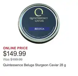Costco Quintessence Beluga Sturgeon Caviar offer