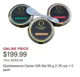 Costco Quintessence Caviar Gift Set 50 g (1.76 oz) × offer